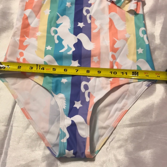 Girls XL unicorn swimsuit one piece - Picture 6 of 8